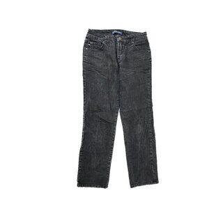 BandolinoBlu Straight Leg Women's size 8P Black Denim jeans